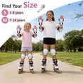 thumbnail image 3 of Kids/Youth Knee Pad Elbow Pads Guards Protective Gear Set for Roller Skates Cycling BMX Bike Skateboard Inline Skatings Scooter Riding Sports, 3 of 9