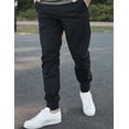 thumbnail image 4 of Pantalones de chándal Bilitry BIBONG para hombre, estilo chino cargo, negro, algodón, XXL, 4 of 8