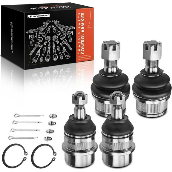 A-Premium 4Pcs Front Upper Lower Ball Joint Kit Compatible with Dodge Ram 1500 2000-2001 4WD Replace# 5017061AA