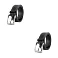 thumbnail image 4 of Qarigey Cinturón de hombre trenzado elástico de PU con artesanía exquisita y sin hilo suelto Cinturón de PU informal sin rebabas Negro 110cm 2Conjunto, 4 of 6