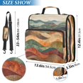 thumbnail image 2 of FORMRS Zipper Binder with Shoulder Strap 2-inch Ring 500 Sheet Capacity File Bag, Abstract Wavy Landscape, 2 of 5