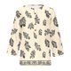 thumbnail image 4 of 3/4 Manga Casual Tops para las Mujeres Impreso Botón Camiseta Cómoda Y Suelta, Blusa de Cuello Redondo para Diario, 4 of 9