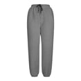 thumbnail image 5 of CHUMUD Womens Winter Sherpa Fleece Sweatpants Drawstring Waist Joggers Pants Thick Thermal Home Lounge Pants with 4-Pockets, 5 of 9