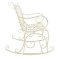 thumbnail image 4 of SAFAVIEH Ressi Rustic Outdoor Patio Rocking Bench, Pearl White, 4 of 9