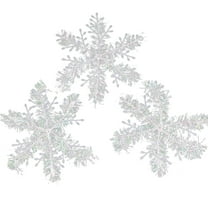 hulanddfd 6pcs Snowflakes-Christmas Tree Decorations, Snowflake Ornaments for Tree Plastic White Snowflakes Ornaments for Xmas Winter Holiday Party Home Decor C