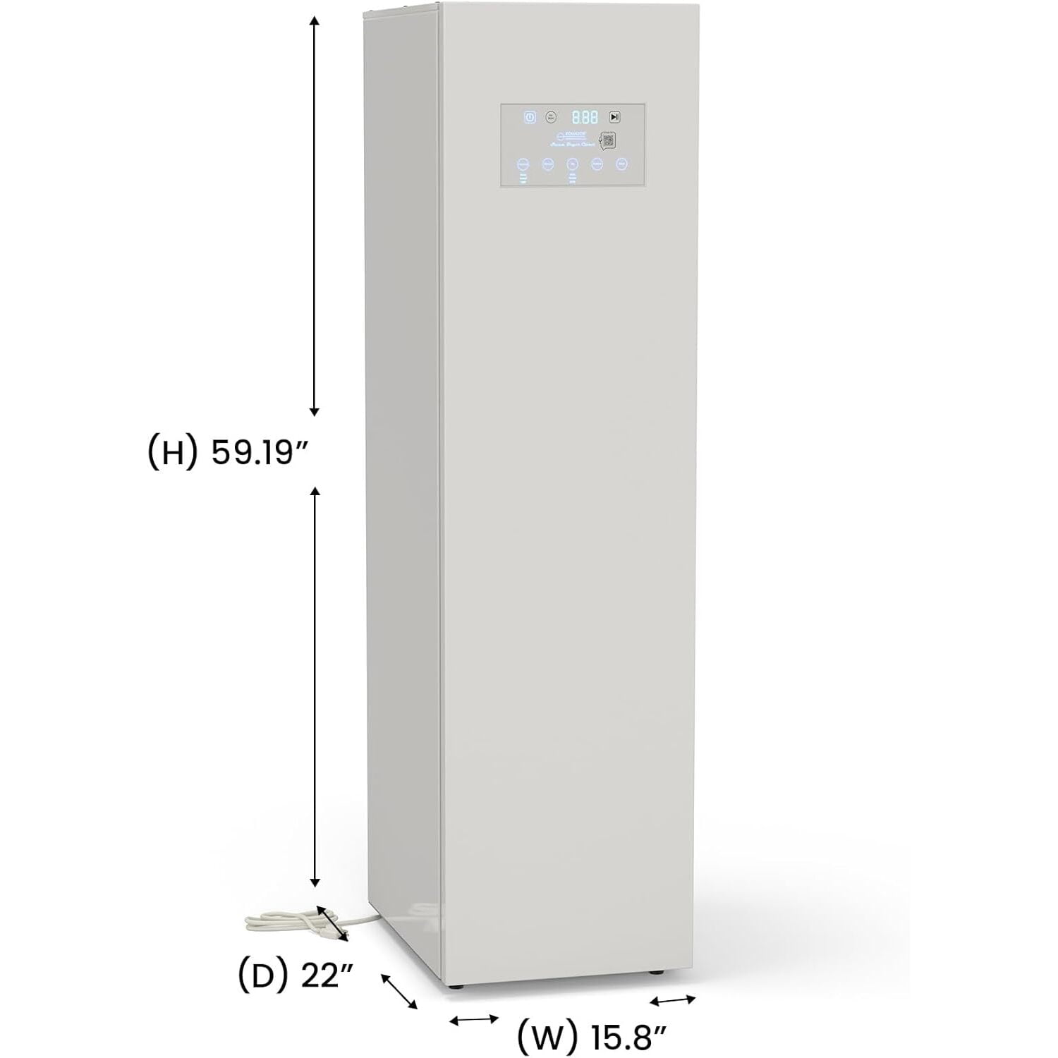 Equator Steam Dryer Closet REMOVE WRINKLES Sanitize Deodorize Refresh Slim110V