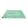 thumbnail image 2 of Ahgly Company Machine Washable Indoor Square Oriental Turquoise Blue Traditional Area Rugs, 6' Square, 2 of 4