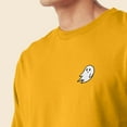 thumbnail image 5 of Dalix Ghost Embroidered Long Sleeve Tee Lightweight Soft Cotton Shirt Mens in Gold 3XL XXX-Large, 5 of 5
