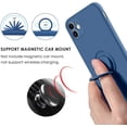 thumbnail image 2 of LAICAIW iPhone 11 Case, Phone Case iPhone 11, Slim Silicone Protective Kickstand Ring Holder Soft Rubber Hybrid Hard Bumper Shockproof Protection with Car Mount Girl Women Boy Men Cover, Blue Design, 2 of 7