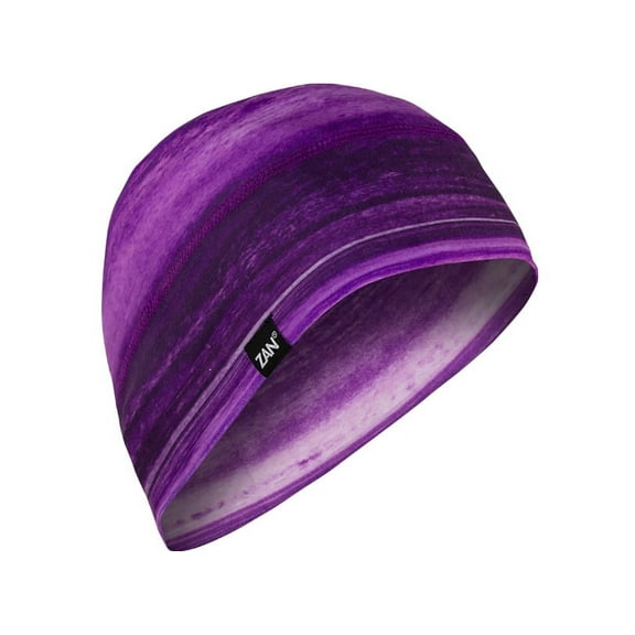 Zan Headgear Sportflex Helmet Liner/Beanie Purple Salt Water