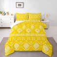 thumbnail image 1 of Erosebridal Ensemble de Literie Hippie Aztèque pour Lit Double, Couette Bohème du Sud-Ouest, Jaune, Réversible 3 Pcs, 1 of 8