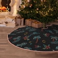 thumbnail image 4 of Salouo Hawaiian Style Christmas Tree Skirt 30" Farmhouse Christmas Decorations Snowman Xmas Tree Skirt Tree Mat for Holiday Party Decor, 4 of 8