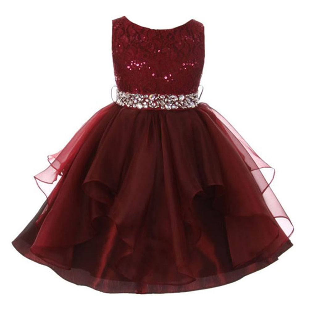 burgundy infant dress