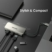 WAVLINK USB Dock, 7-In-1 Dock Station with 95W charging, 4K@60Hz DP/HDMI, 480Mbps USB for Laptop