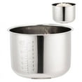 thumbnail image 2 of Stainless Steel Rice Cooker Inner Pot 5L,with Scale for Replacement, 2 of 7