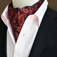 thumbnail image 2 of Accesorios formales Yuyangstore tejida Retro Paisley Floral Jacquard para hombre ascot 04, 2 of 8