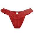 thumbnail image 4 of Tbopshirt Sexy Lingerie for Women,Womens Lingeries Fashion Lace Women Solid Comfort Underwear Skin Friendly Briefs Panty Intimates Thon,Valentines Day Gift for Her, 4 of 5