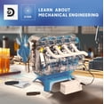 thumbnail image 3 of Discovery #Mindblown Model Engine Kit for Children, with Moving Motor Parts and LED Lights, 3 of 7