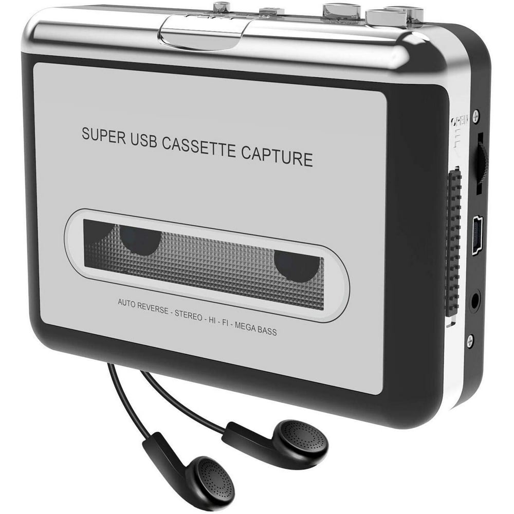 DigitNow Cassette Tape To MP3 CD Converter Via USB,Portable USB Cassette Tape Player Capture MP3