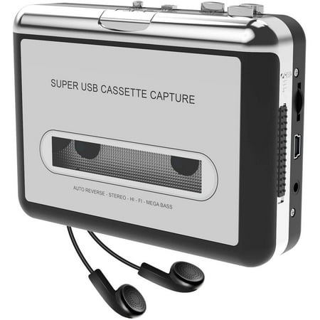 DigitNow Cassette Tape To MP3 CD Converter Via USB,Portable USB Cassette Tape Player Capture MP3 Audio Music,Compatible With Laptop and Personal Computer,Convert Walkman Tape Cassette To MP3