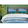 thumbnail image 4 of Ambesonne Nautical Duvet Cover Sets, East Shore of Lake, 2-Queen, Green Blue, 4 of 7