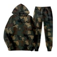 thumbnail image 6 of Blekii Men's Printed Sweatsuit Set, Hoodie & Joggers Matching Outfit, Daily Casual Loungewear, Soft French Terry Two-Piece, Comfortable Home And Gym Set for Men, Stylish Relaxed, 6 of 7