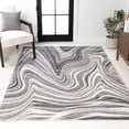 thumbnail image 5 of JONATHAN Y SUPERSOFT 8 x 10 Area Rug, Eleni Glam Abstract Marble - Charcoal/Cream, SEU301A-8, 5 of 8