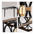 thumbnail image 6 of GDF Studio 4-Light Farmhouse Rectangle Ceiling Light, Chandelier with Adjustable Height, Matte Black, 6 of 8