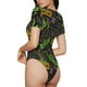 thumbnail image 2 of Balery Carnival Mardi Gras3 Body de cuello redondo de manga corta para mujer Tops de manga corta Tops básicos-Medium, 2 of 7