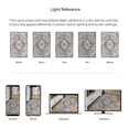 thumbnail image 6 of ReaLife Machine Washable Area Rug - Living Room Bedroom Bathroom Kitchen Entryway Office - Padded Crease Free Stain Resistant Premium - Boho Farmhouse Vintage- Joy - Brown Tan - 2'x 3', 6 of 12