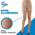 thumbnail image 6 of Made in USA - Sheer Compression Tights for Women Edema 20-30mmHg - Nude, Medium, 6 of 11