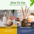 thumbnail image 2 of SVA Sweet Basil Essential Oil – 4 Fl Oz – 100% Natural Basil Oil - for Diffuser, Hair Care, Face, Skin Care, Aromatherapy, Scalp and Body Massage, Soap and Candle Making – with Dropper, 2 of 9