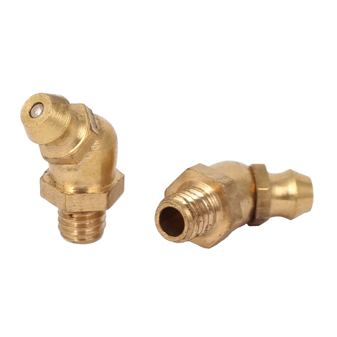 M6 Thread Dia Brass 45 Degree Angle Disassembling Grease Nipples