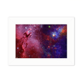 thumbnail image 1 of Blue Red Clouds Stars Galaxy Photo Mount Frame Picture Art Painting Desktop 5x7 inch, 1 of 3