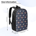 thumbnail image 2 of Xecao Hedgehog And Snail print Travel Backpack, Large Computer Backpack for Men Women, College School Rucksack Book Bag, 2 of 5
