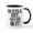 White/Black Inside, variant on CafePress - HUSTLE, HIT, NEVER QUIT! Mug - 11 oz Ceramic Mug - Novelty Coffee Tea Cup