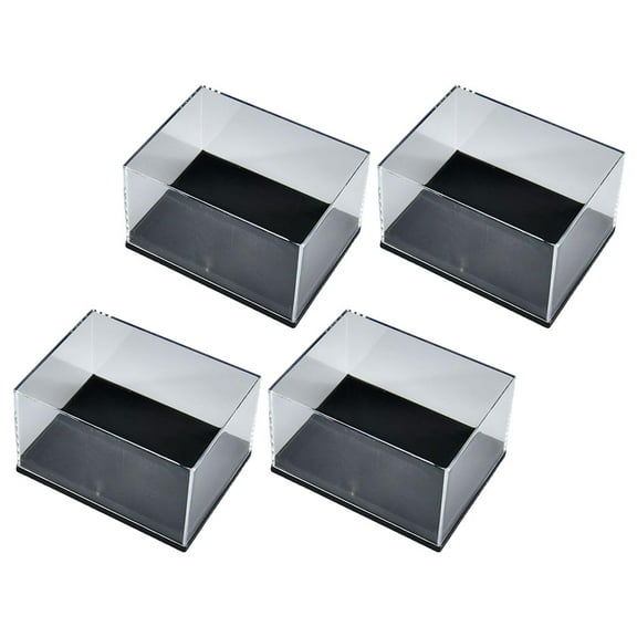 4Pcs Small Display Case Specimen Display Box Mini Cube Box Small Jewelry Display Box
