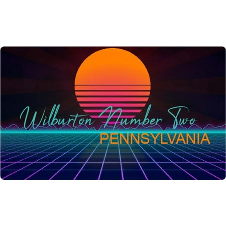 

Wilburton Number Two Pennsylvania 4 X 2.25-Inch Fridge Magnet Retro Neon Design