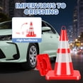 thumbnail image 4 of 12.8 * 12.8 * 26.57inch Safety Cones 12-Pack, High Resilience Elements Cones for Parking Lot & Construction Events, 4 of 6