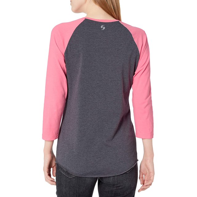 Soffe T-Shirt de Baseball Chiné pour Femmes - 3050V