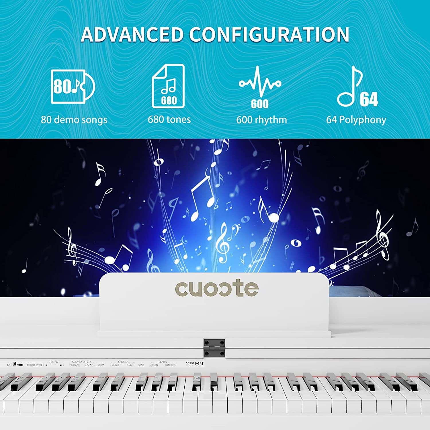 Buy LAGRIMA cuoote Digital Piano, 88Keys Weighted Keyboard Hammer