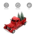 thumbnail image 4 of OULII 1Pcs Miniature Red Truck Model For Home Ornaments 8.7x3.9x3.5in, 4 of 8