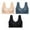 Black;Blue;Khaki, variant on Women Seamless Sports Bra Pack 5PC Ice Comfort Brassiere Wireless Bra Push Up Bra Back Smoother Bras Solid Lady Brassiere Ice Silk Mesh Yoga Soft Cup Black,Blue,Khaki