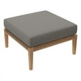 thumbnail image 2 of Modway Clearwater Teak Wood and Fabric Outdoor Ottoman in Gray/Graphite, 2 of 5