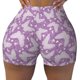 thumbnail image 2 of Fotbe Purple Butterflies Floral Shorts Sin Costuras – Shorts Deportivos de Cintura Alta para Mujer, Elásticos para Gimnasio, Yoga, Running o Ciclismo-Large, 2 of 8