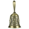thumbnail image 2 of Billuyoard Campana de mano ligera y portátil, campana clásica de aleación de zinc para cena de recepción fácil Kits de decoración para fiestas, 2 of 6