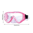 thumbnail image 3 of 2 Pcs Swimming Goggles with Nose Cover Anti-Fog Plastic Diving Mask Clear Wide View No Blurring Swim Goggle Snorkeling Gear for Adult Men Women Youth 5.91*2.95in C, 3 of 5