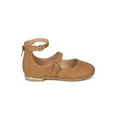 thumbnail image 2 of Toddler Girls Nubuck Mary Jane Ankle Strap Back Zipper Ballet Flat 18198, 2 of 5