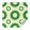 Green Tie Dye, variant on Indigo Tie Dye Floral Mandala Square Tablecloth,Waterproof Square Table Cover,Wipeable Spillproof Washable Table Cover for Home Kitchen Party Decor 42"X42"(107x107cm)