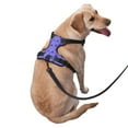 thumbnail image 3 of Lsque Purple Snowflake Elegance Dog Harness, No-Pull Pet Harness with 2 Leash Clips, Adjustable Soft Padded Dog Vest with Easy Control Handle for Large Dogs-X-Large, 3 of 9
